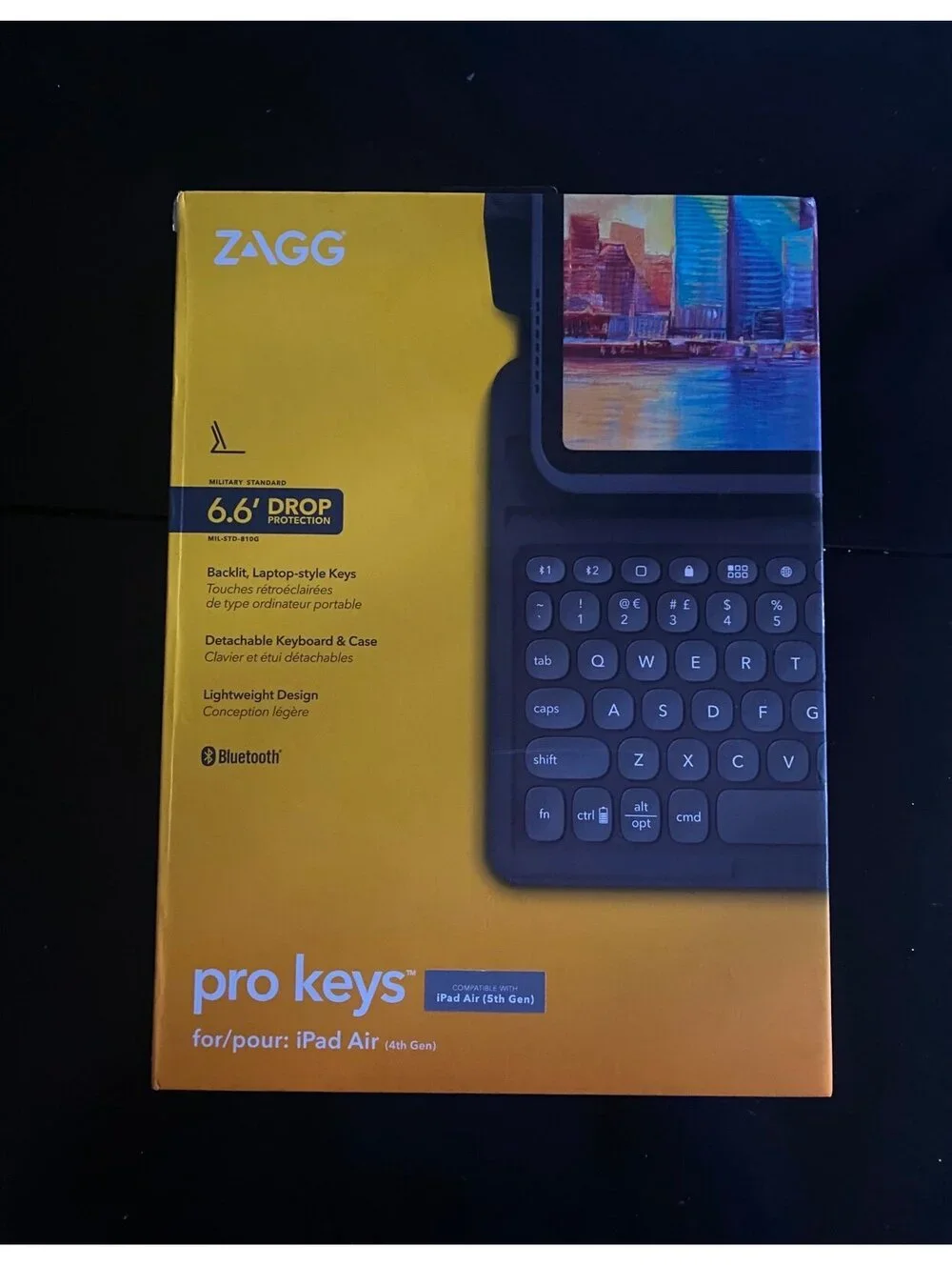Zagg Pro Keys Detachable Case and Wireless Keyboard for iPad Pro Air 10.9”